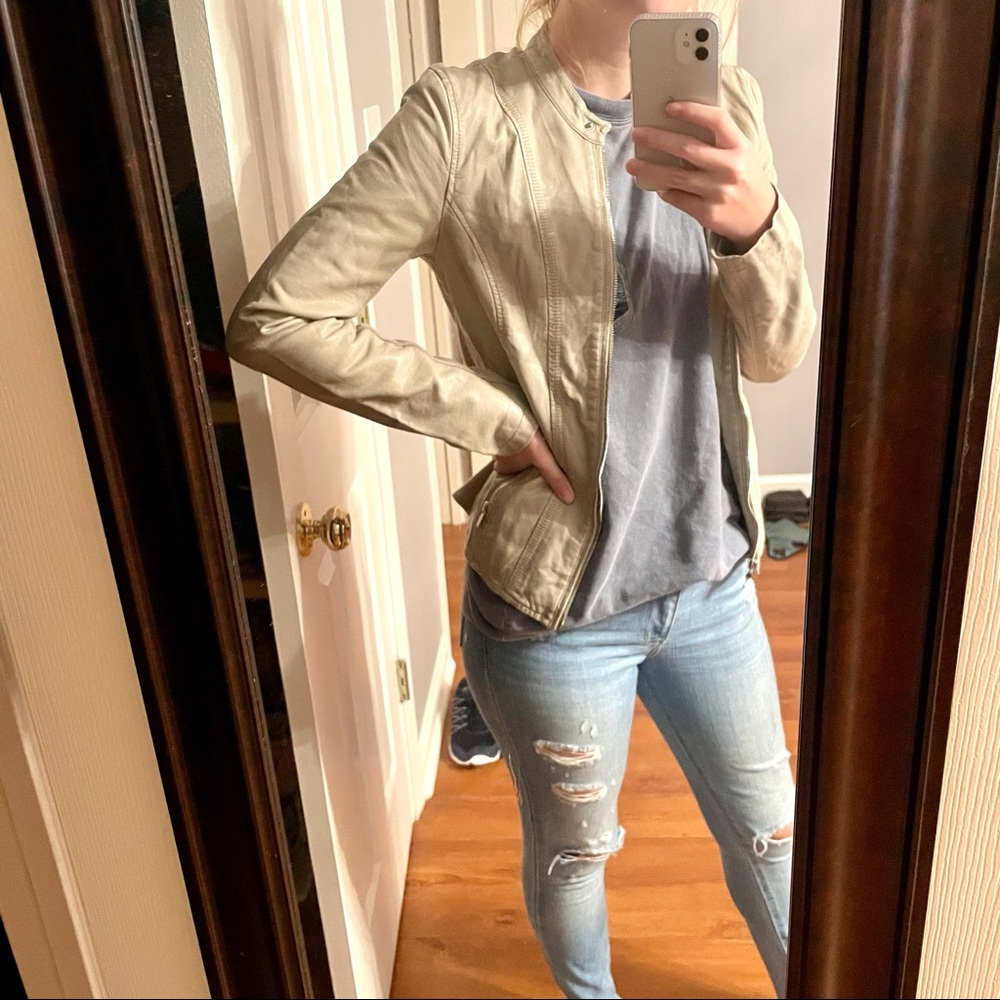 Kenneth Cole Reaction faux leather jacket
